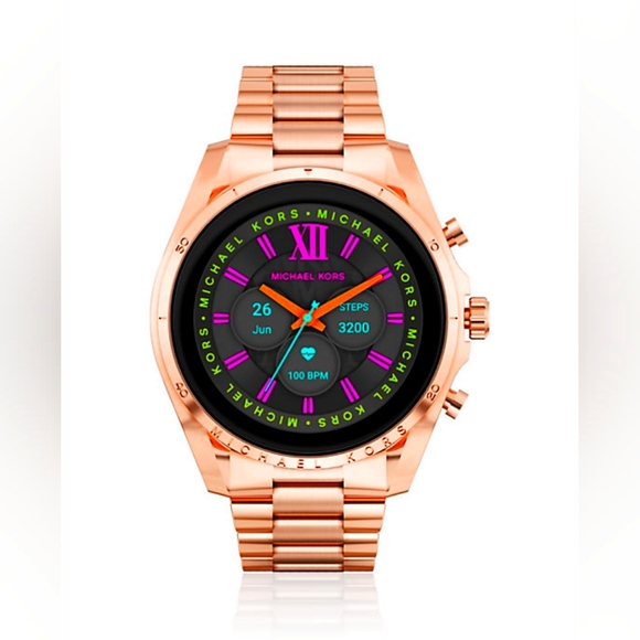 Michael Kors Gen 6 Bradshaw Rose Gold Smartwatch S.Steel.Model: MKT5133 - Picture 1 of 9